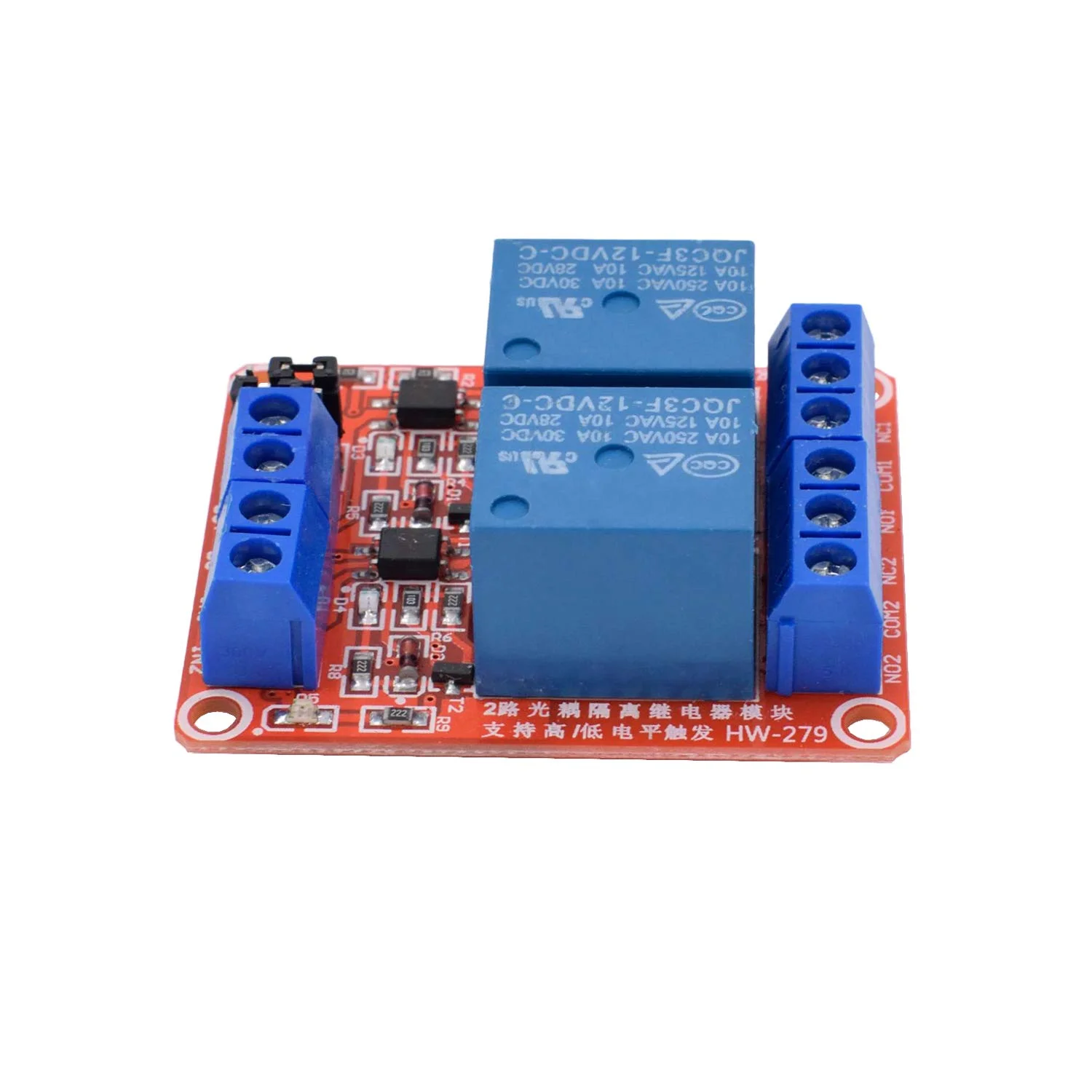 Valefod [بسته 2 عددی] ماژول رله DC 12V، سوئیچ رله 2 کاناله با ایزولاسیون اپتوکوپلر، تریگر سطح بالا/پایین
