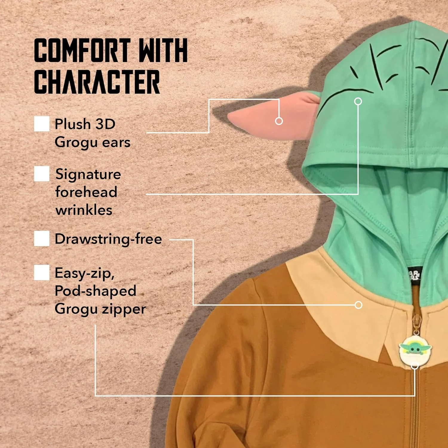 هودی پسرانه جنگ ستارگان The Mandalorian طرح بیبی یودا هودی پسرانه جنگ ستارگان The Mandalorian طرح بیبی یودا