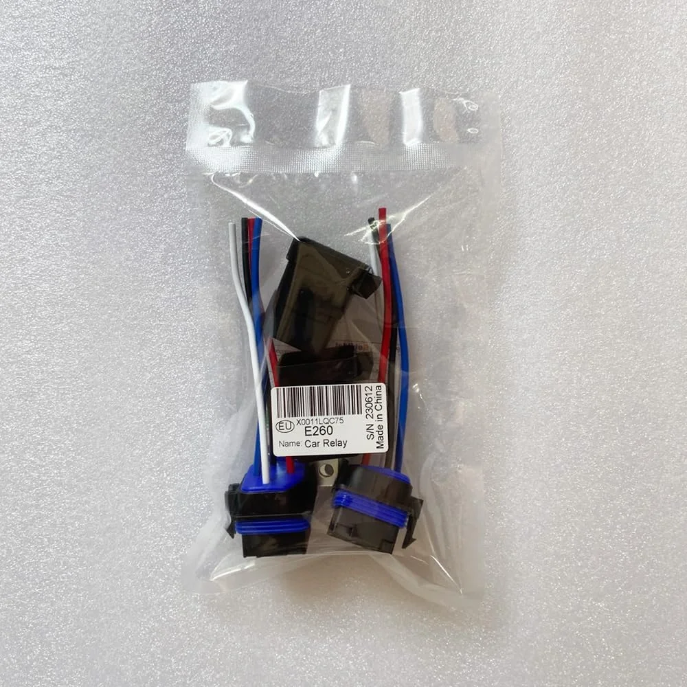 کیت رله 2 عددی 40/30 آمپر 12 ولت DC - سوئیچ رله خودرویی SPST ضد آب 4 پین با سیم های 12 AWG (سنگین برای اتومبیل، کامیون، قایق)
