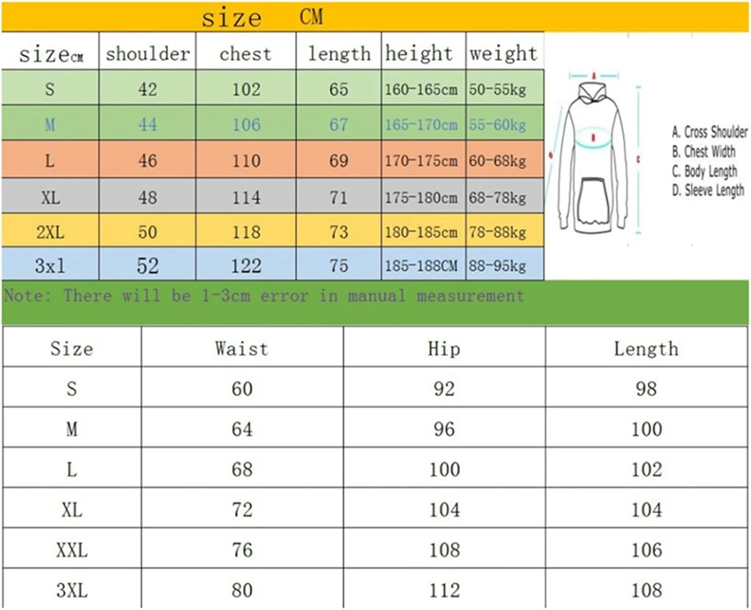 ست ورزشی 2 تکه، هودی آستین بلند رنگ ثابت + شلوار بند دار مناسب پسران و دختران (رنگ: A، سایز: مدیوم), A, M