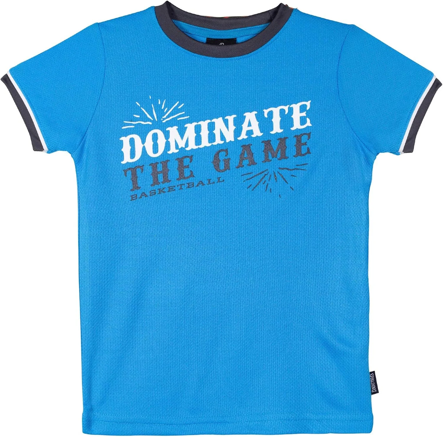 ست تی شرت آستین کوتاه و شورت ورزشی پسرانه اسپالدینگ با طرح گرافیکی، رنگ آبی-سبز دودی