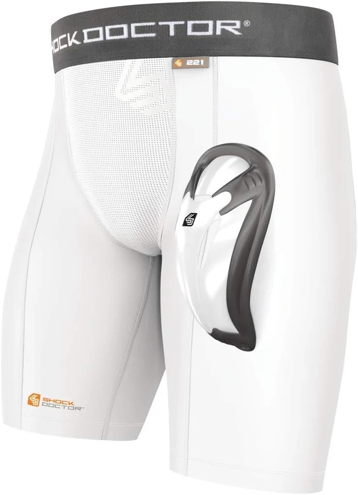 شورت فشاری مردانه Shock Doctor با کاپ محافظ Bio-Flex، مناسب بیسبال، هاکی، سافت بال، لاکراس، فوتبال و فوتبال آمریکایی شورت فشاری مردانه Shock Doctor با کاپ محافظ Bio-Flex، مناسب بیسبال، هاکی، سافت بال، لاکراس، فوتبال و فوتبال آمریکایی