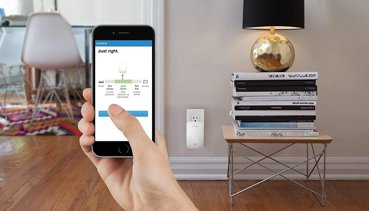 تقویت کننده وای فای Linksys، تقویت کننده برد وای فای 5، تقویت کننده دو بانده، پوشش 230 متر مربع، سرعت تا (AC1900) 1.9 گیگابیت بر ثانیه - RE7000 تقویت کننده وای فای Linksys، تقویت کننده برد وای فای 5، تقویت کننده دو بانده، پوشش 230 متر مربع، سرعت تا (AC1900) 1.9 گیگابیت بر ثانیه - RE7000