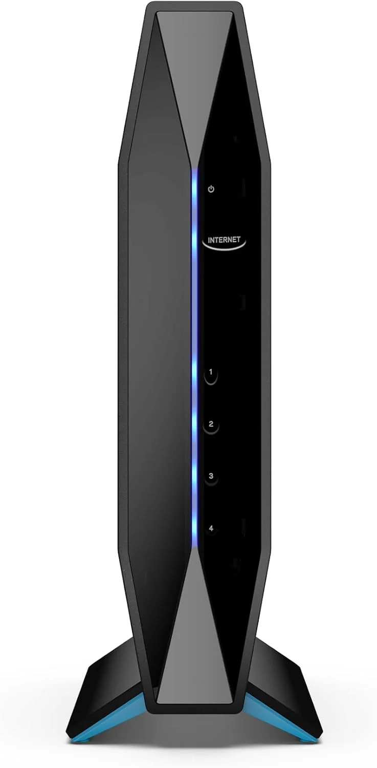 روتر وای فای 6 لینکسیس AX3200 برای شبکه خانگی، روتر وای فای گیگابیتی بی سیم AX دو بانده، سرعت بالا تا 3.2 گیگابیت بر ثانیه و پوشش تا 232 متر مربع، کنترل والدین، حداکثر 25 دستگاه (E8450)