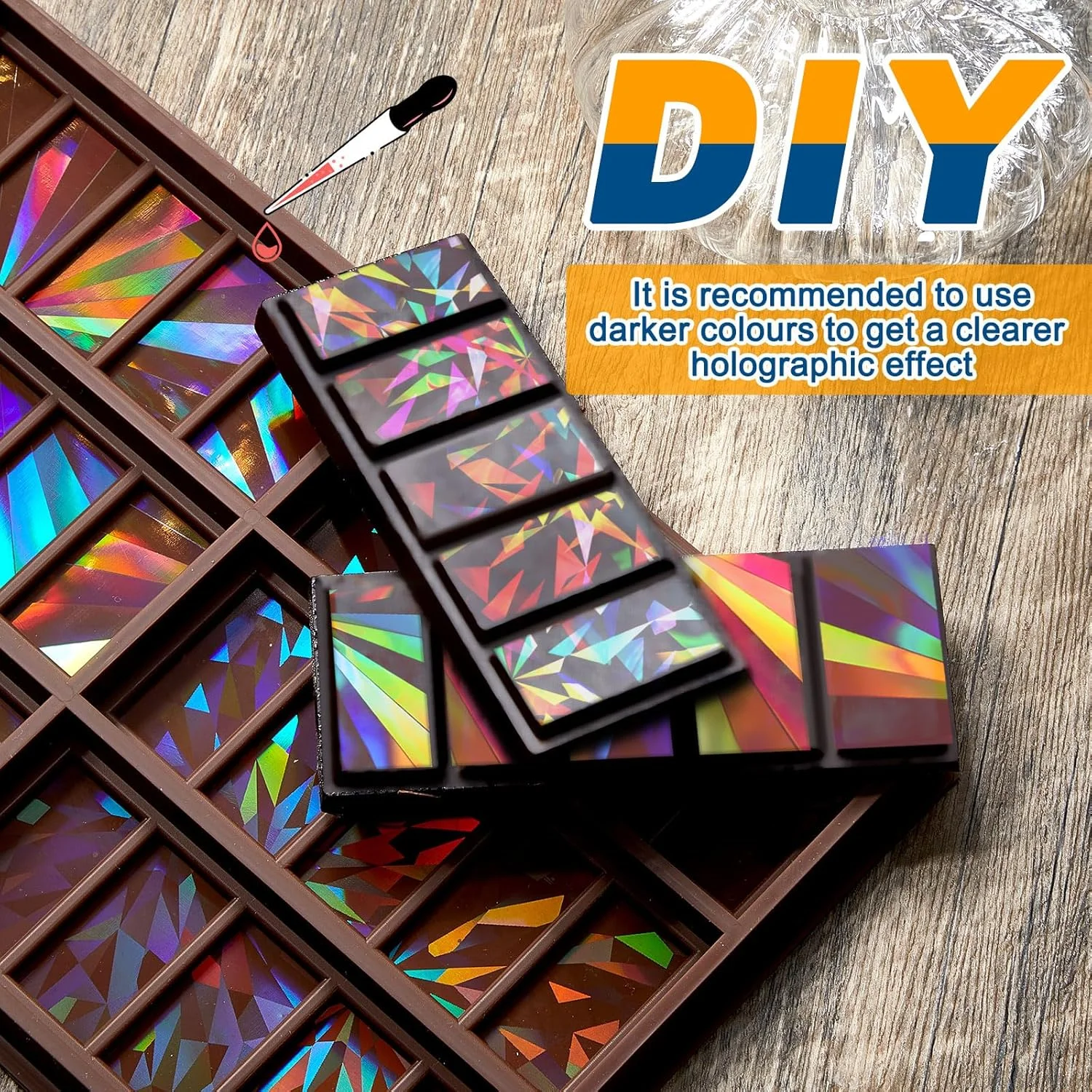 قالبهای شکلات هولوگرافیک زیلینی، قالبهای سیلیکونی ضخیم و عمیق برای رزین، مناسب برای پخت و پز مجدد موم (آسیاب بادی و دانه برف) قالبهای شکلات هولوگرافیک زیلینی، قالبهای سیلیکونی ضخیم و عمیق برای رزین، مناسب برای پخت و پز مجدد موم (آسیاب بادی و دانه برف)