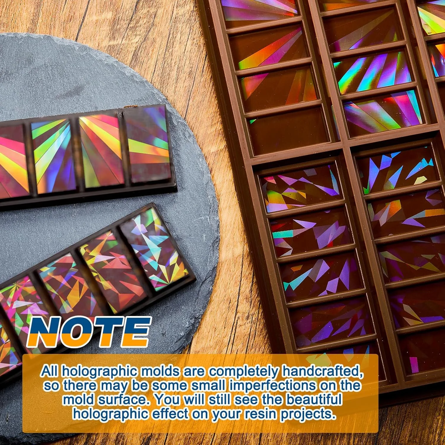 قالبهای شکلات هولوگرافیک زیلینی، قالبهای سیلیکونی ضخیم و عمیق برای رزین، مناسب برای پخت و پز مجدد موم (آسیاب بادی و دانه برف) قالبهای شکلات هولوگرافیک زیلینی، قالبهای سیلیکونی ضخیم و عمیق برای رزین، مناسب برای پخت و پز مجدد موم (آسیاب بادی و دانه برف)