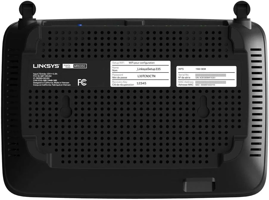 روتر وای فای 5 مش دو بانده Linksys MR6350 (AC1300) - سازگار با سیستم وای فای کل خانه Velop - روتر گیمینگ اینترنت بی سیم با MU-MIMO، کنترل والدین و شبکه مهمان از طریق برنامه Linksys