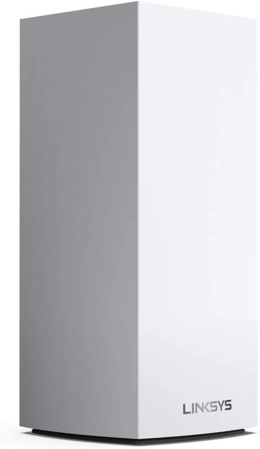 سیستم وای فای 6 مش خانگی سه بانده Linksys Velop MX4200 (AX4200)، روتر، توسعه دهنده و تقویت کننده تا 3000 فوت مربع، سرعت 3.5 برابر سریعتر برای 40+ دستگاه، MU-MIMO و کنترل والدین - بسته 1 عددی، سفید