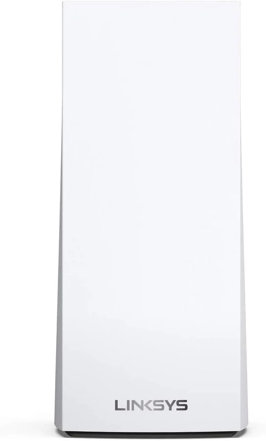 سیستم وای فای 6 مش خانگی سه بانده Linksys Velop MX4200 (AX4200)، روتر، توسعه دهنده و تقویت کننده تا 3000 فوت مربع، سرعت 3.5 برابر سریعتر برای 40+ دستگاه، MU-MIMO و کنترل والدین - بسته 1 عددی، سفید