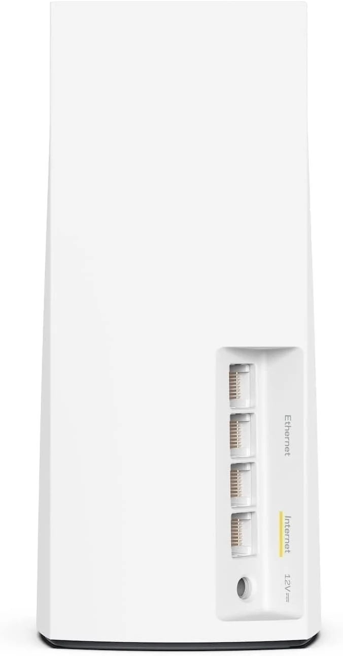 سیستم وای فای 6 مش خانگی دو بانده Linksys Atlas Pro 6 Velop (AX5400) - روتر وای فای، توسعه دهنده، تقویت کننده با پوشش تا 2700 فوت مربع، سرعت 4 برابر سریعتر برای 30+ دستگاه - 1 بسته، سفید، MX5501-ME