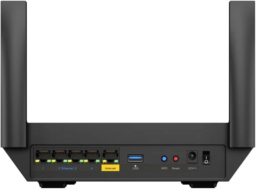 روتر وای فای 6 مش دو بانده Linksys Hydra 6 (AX3000) - روتر گیمینگ بی سیم با سرعت تا 3.0 گیگابیت بر ثانیه، پشتیبانی از 25+ دستگاه و پوشش 2000 فوت مربع - سازگار با سیستم وای فای مش Linksys