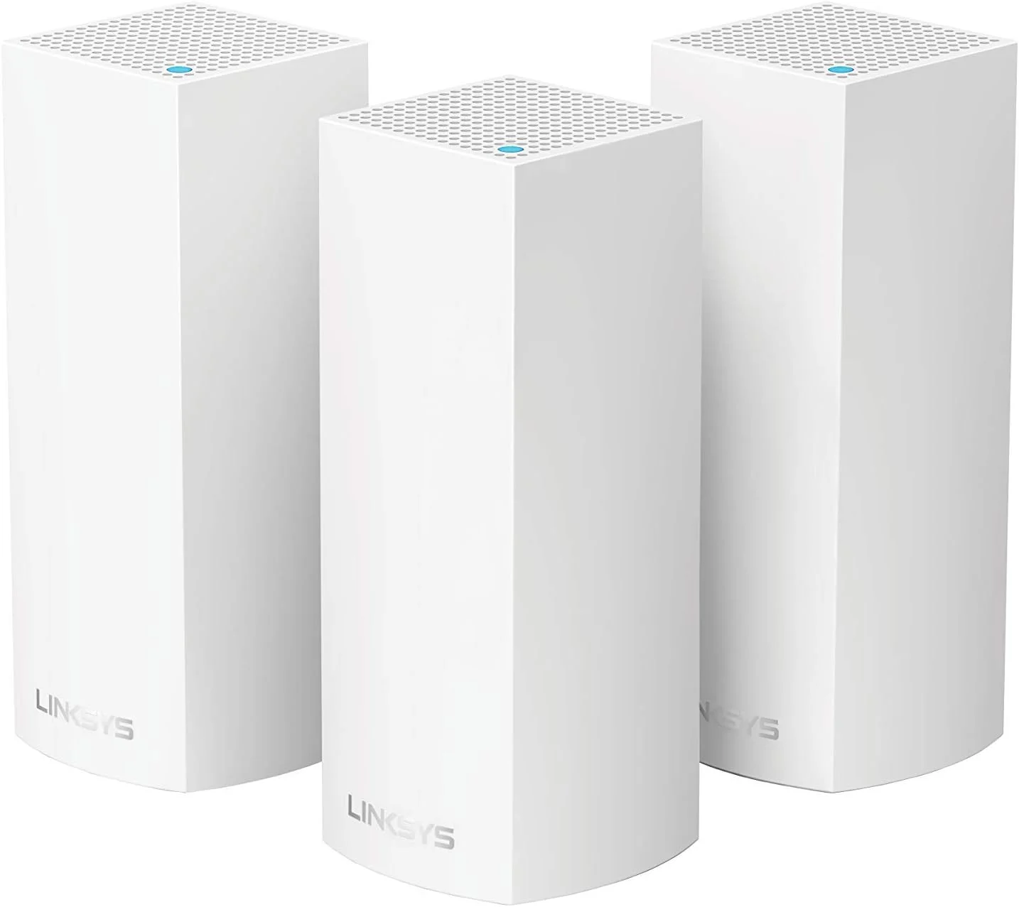 روتر سیستم وای فای مش خانگی Linksys Whw0303 Velop، سفید، بسته 3 عددی