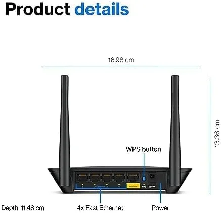 روتر وای فای دو بانده AC1200 (WiFi 5) لینکسیس، ارائه دهنده سرعت، برد و امنیت گیگابیتی پیشرفته
