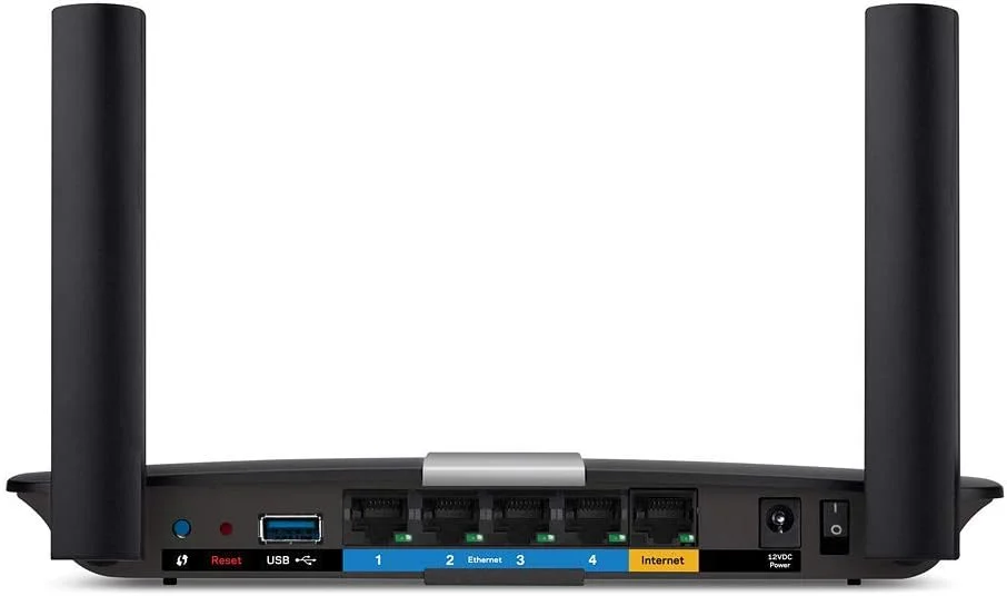 روتر وای فای دو بانده Linksys EA6350 برای خانه (روتر بی سیم سریع AC1200)، مشکی