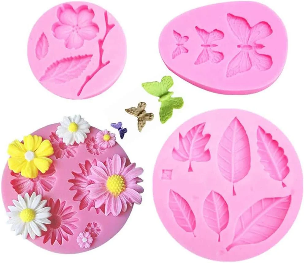 قالب سیلیکونی فوندانت پروانه SYOSI، قالب ژله کیک، ابزار پخت و پز آشپزخانه، قالب شکلات، قالب سیلیکونی فوندانت گل های HaiLi، قالب شکلات، خاک رس پلیمری