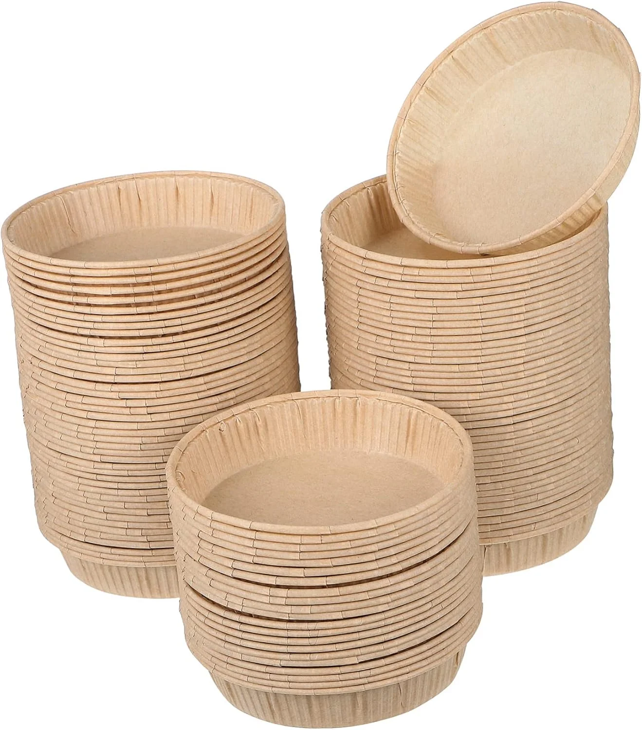 SUPVOX 100 عدد قالب کاغذی کیک پزی، قالب تارت تخم مرغی، قالب کاغذی پانتونه، قالب مینی کاپ کیک، قالب تارت، قالب پخت کاغذی، قالب کیک عمیق، قالب پای، فنجان کاغذی ایتالیایی، کاغذ روغنی با درجه غذایی