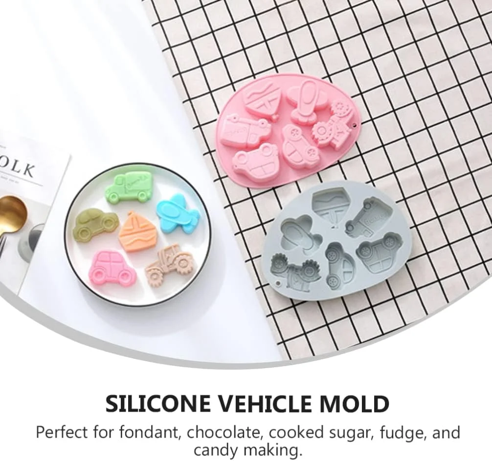 2 عدد قالب سیلیکونی پخت شکلات، قالب آب نبات شکلاتی، ابزار پخت شکلات، قالب فوندانت، تابه کیک کوکی، قالب کیک DIY کودک، ست بیسکویت کودک، ژل سیلیکا