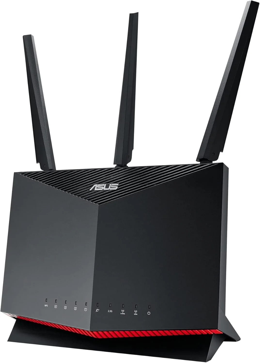 روتر گیمینگ ASUS RT-AX86U (AX5700) دو بانده WiFi 6 قابل توسعه، پورت 2.5G، حالت بازی موبایل، Port Forwarding، امنیت شبکه بدون اشتراک، Instant Guard، VPN، سازگار با AiMesh