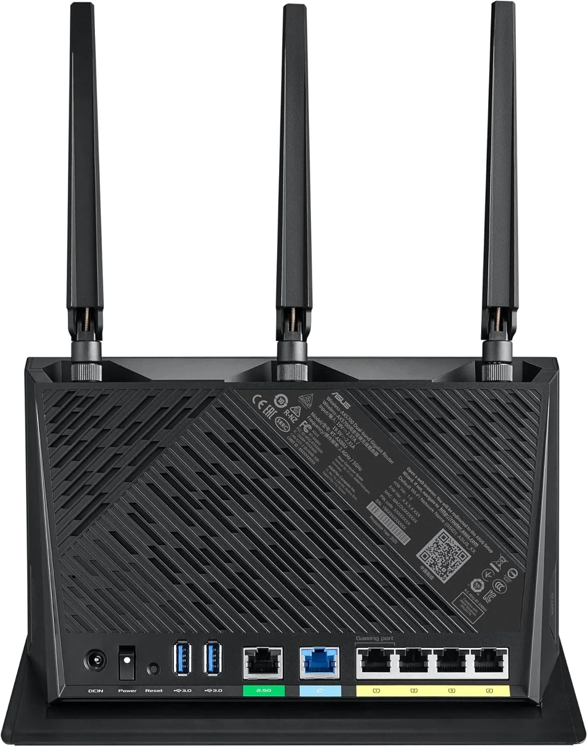 روتر گیمینگ ASUS RT-AX86U (AX5700) دو بانده WiFi 6 قابل توسعه، پورت 2.5G، حالت بازی موبایل، Port Forwarding، امنیت شبکه بدون اشتراک، Instant Guard، VPN، سازگار با AiMesh