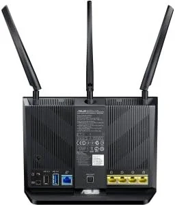 روتر دو بانده ASUS Whole Home AiMesh (AC1900) برای سیستم وای فای مش (تا 1900 مگابیت در ثانیه) - امنیت شبکه AiProtection توسط Trend Micro، QoS تطبیقی و کنترل والدین (RT-AC68U)