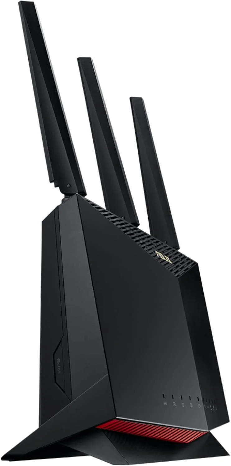 روتر گیمینگ ASUS RT-AX86U (AX5700) دو بانده WiFi 6 قابل توسعه، پورت 2.5G، حالت بازی موبایل، Port Forwarding، امنیت شبکه بدون اشتراک، Instant Guard، VPN، سازگار با AiMesh