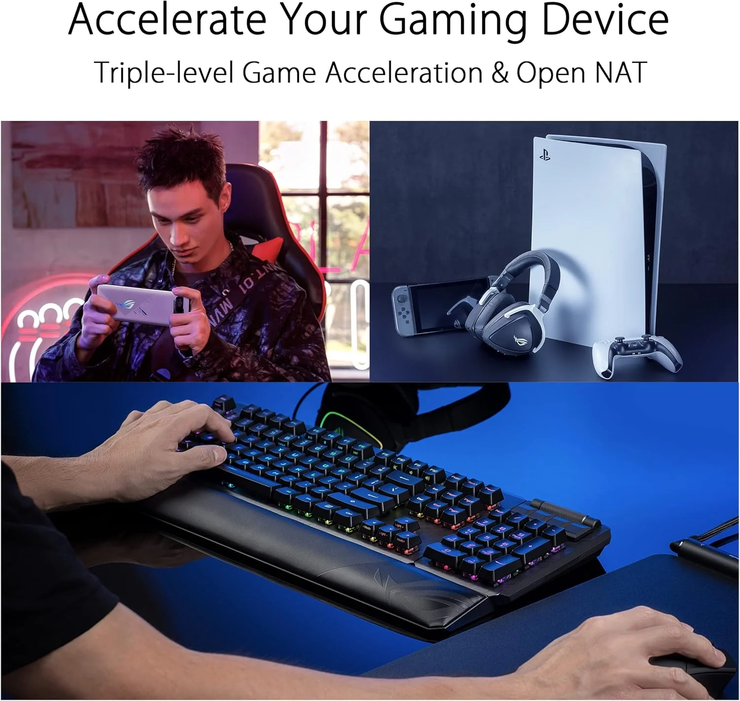 سیستم مش وای فای 6 گیمینگ سه بانده ایسوس ROG Rapture GT6 (2PK) AX10000، پوشش تا 540 متر مربع، پورت 2.5 گیگابیتی، شتاب دهنده سه سطحی بازی، UNII 4، امنیت اینترنت مادام العمر رایگان، سفید مهتابی