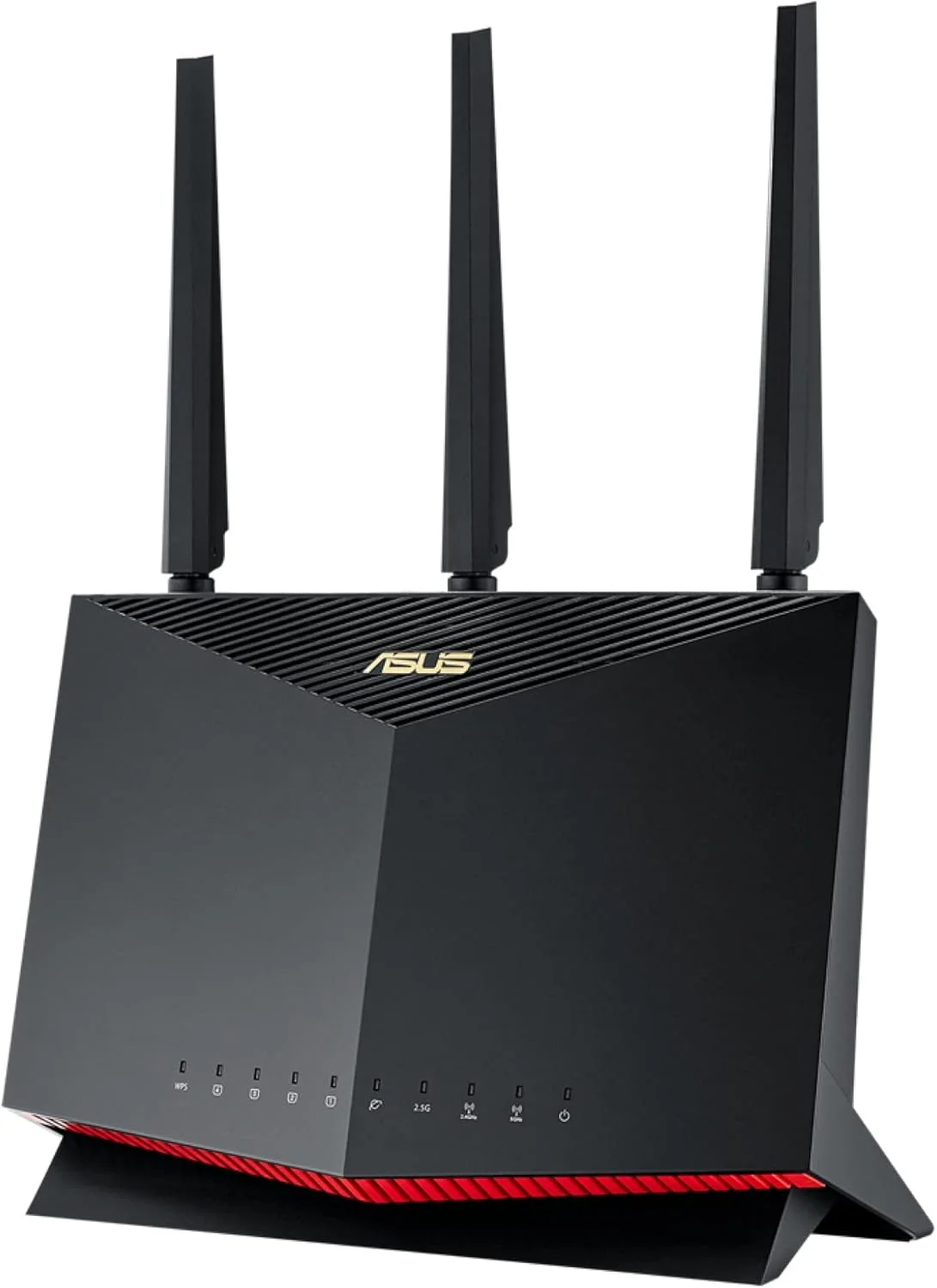 روتر گیمینگ ASUS RT-AX86U (AX5700) دو بانده WiFi 6 قابل توسعه، پورت 2.5G، حالت بازی موبایل، Port Forwarding، امنیت شبکه بدون اشتراک، Instant Guard، VPN، سازگار با AiMesh
