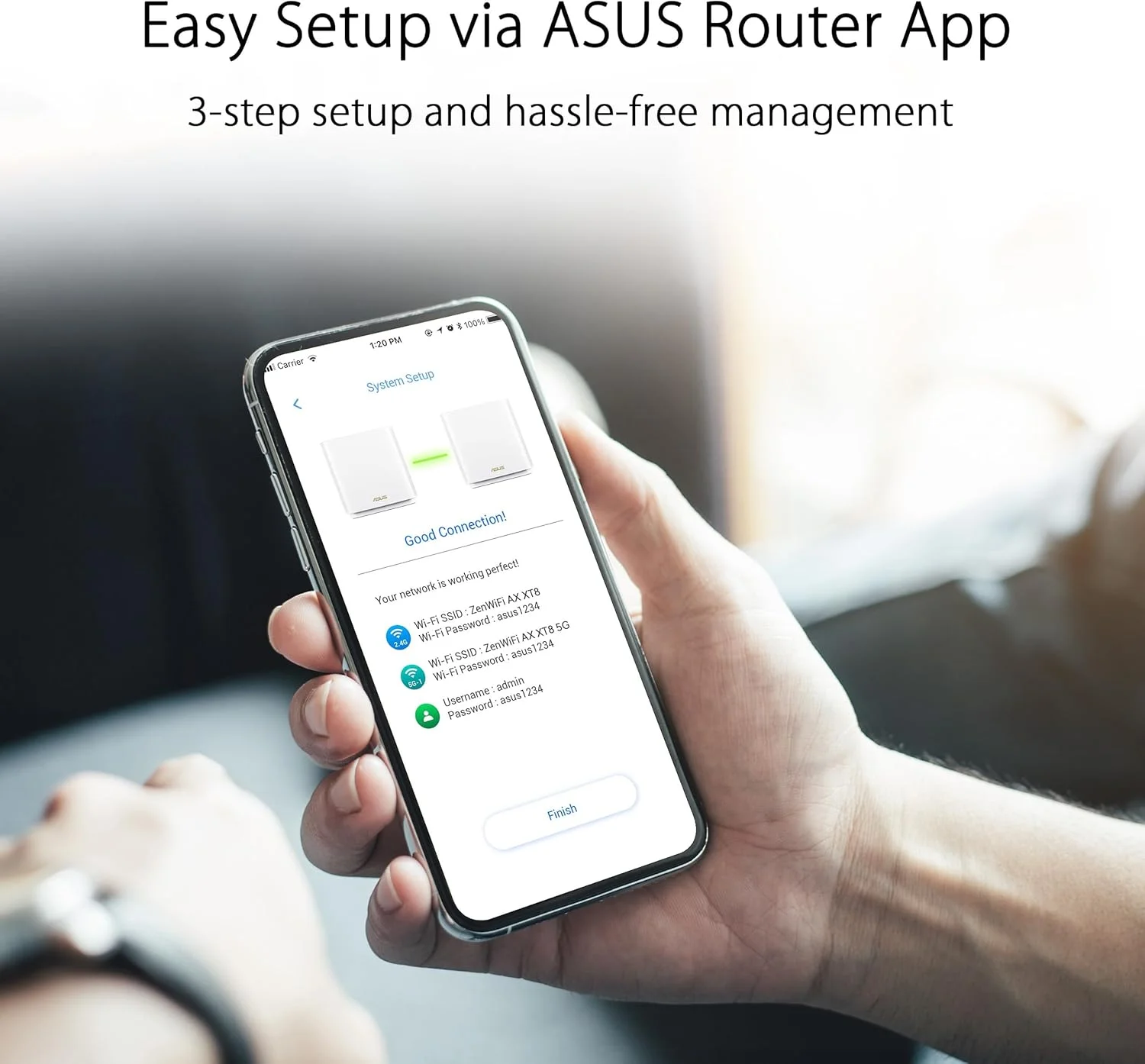 سیستم وای فای 6 مش سه بانده ASUS ZenWiFi AX6600 (XT8 1PK) - پوشش کل خانه تا 2750 فوت مربع و 4+ اتاق، AiMesh، امنیت اینترنتی مادام العمر، راه اندازی آسان، 3 SSID، کنترل والدین، سفید سیستم وای فای 6 مش سه بانده ASUS ZenWiFi AX6600 (XT8 1PK) - پوشش کل خانه تا 2750 فوت مربع و 4+ اتاق، AiMesh، امنیت اینترنتی مادام العمر، راه اندازی آسان، 3 SSID، کنترل والدین، سفید