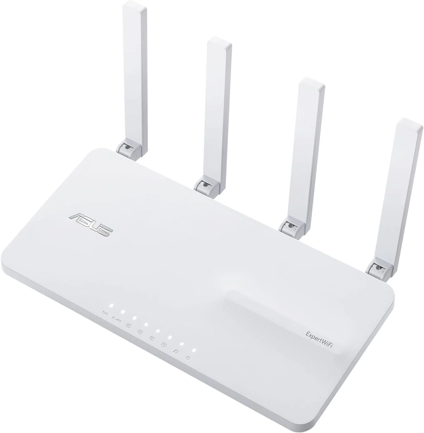 اکسس پوینت همه کاره ASUS ExpertWiFi EBR63 AX3000 با روتر، سوئیچ و درگاه امنیتی، پشتیبانی از 5 SSID و VLAN، پورتال مهمان سفارشی، امنیت شبکه درجه تجاری - سفید