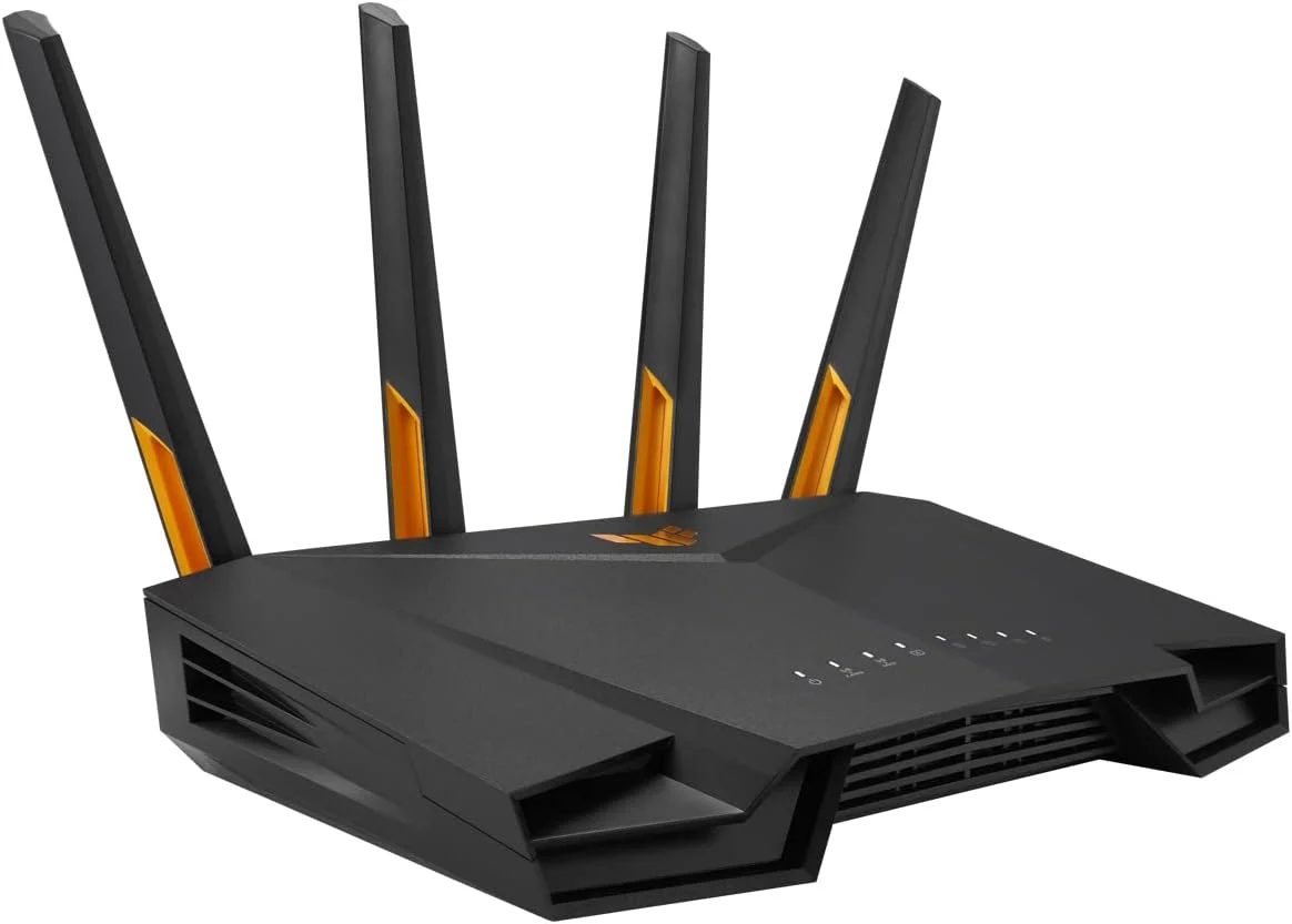 روتر بی سیم ASUS TUF Gaming AX3000 V2 گیگابیتی اترنت دو بانده (2.4 گیگاهرتز 5 گیگاهرتز) مشکی نارنجی