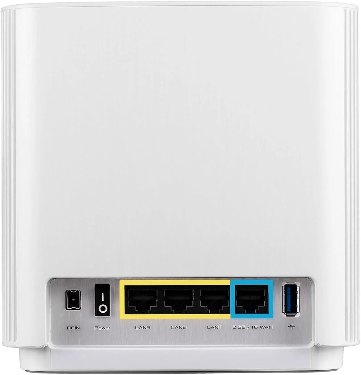 سیستم وای فای 6 مش سه بانده ASUS ZenWiFi AX6600 (XT8 1PK) - پوشش کل خانه تا 5500 فوت مربع و 6+ اتاق، AiMesh، امنیت اینترنتی مادام العمر، کنترل والدین - سفید