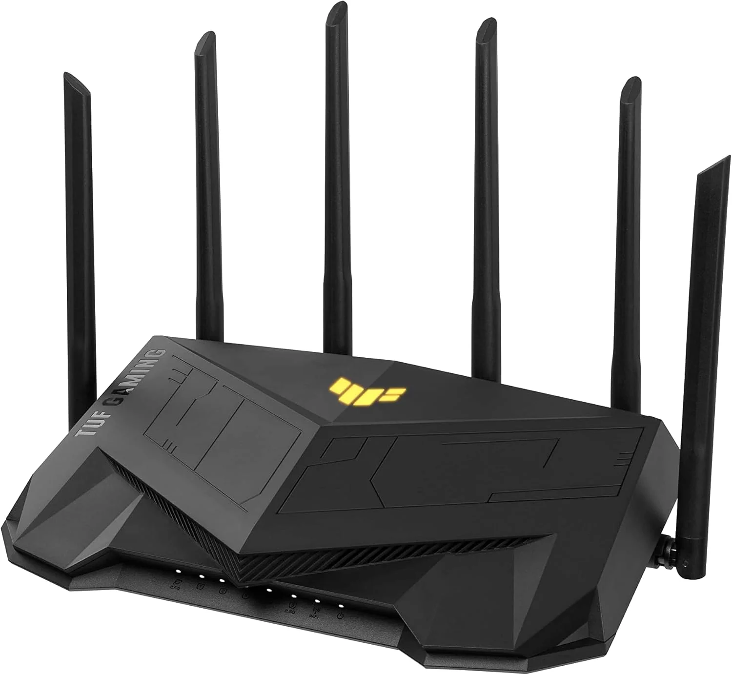 روتر بی سیم ایسوس 6000 مگابیت بر ثانیه، مش وای فای، وای فای 5، وای فای 6، IEEE 802.11a، IEEE 802.11b، IEEE 802.11g، IEEE 802.11n، USB 3.2، 4x10/100/1000M، 1x2.5GbE، پورت های WAN، تعداد 1