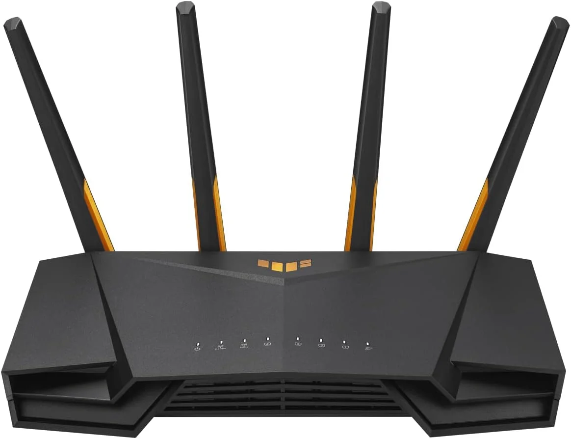 روتر بی سیم ASUS TUF Gaming AX3000 V2 گیگابیتی اترنت دو بانده (2.4 گیگاهرتز 5 گیگاهرتز) مشکی نارنجی
