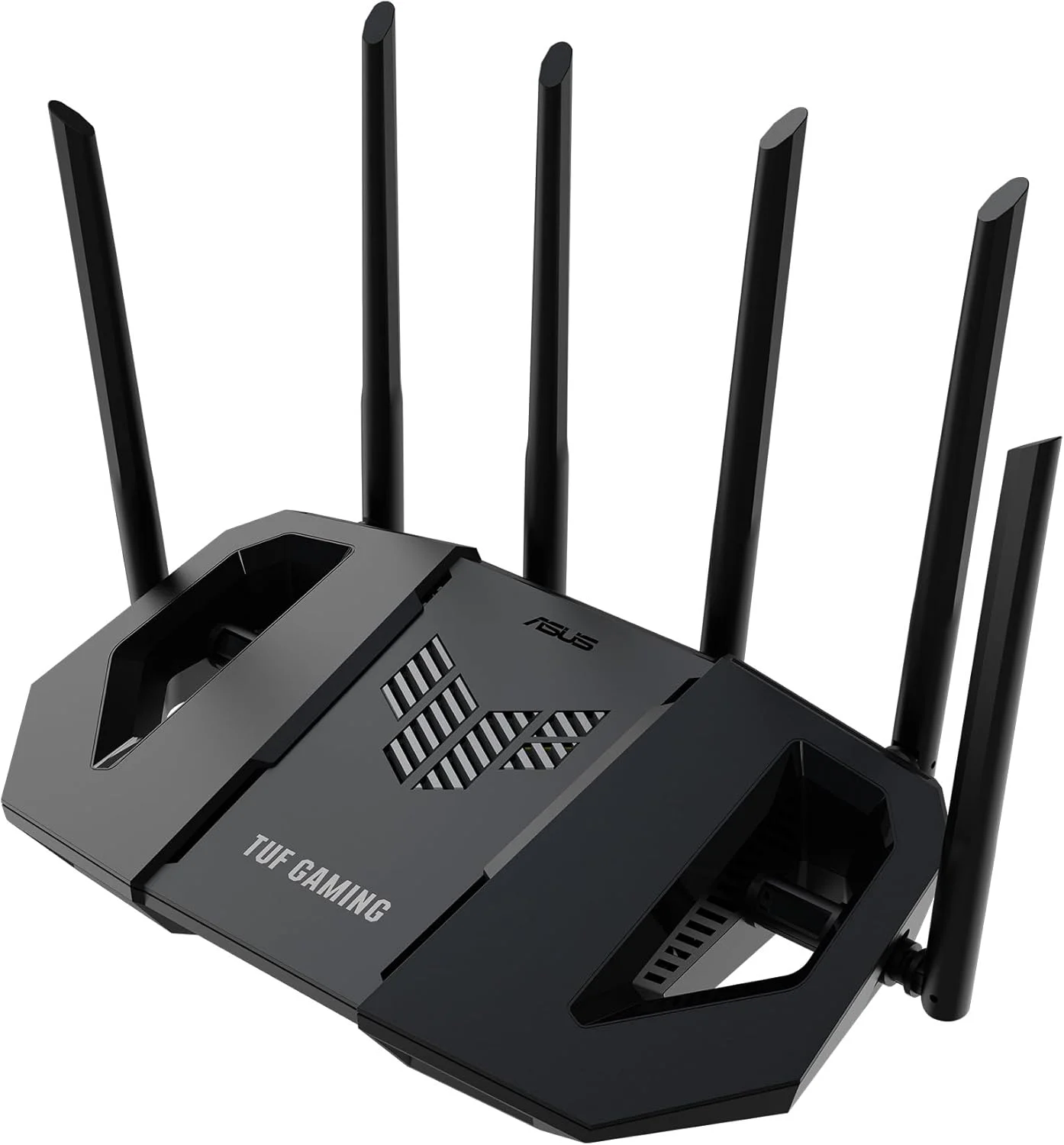 روتر گیمینگ ASUS TUF Gaming BE6500 Dual Band WiFi 7 با قابلیت توسعه: دارای چهار پورت 2.5GbE، انتقال پورت 3 مرحله ای، مستر خانه هوشمند، پشتیبانی از AiMesh و AiProtection Pro برای امنیت شبکه - مشکی