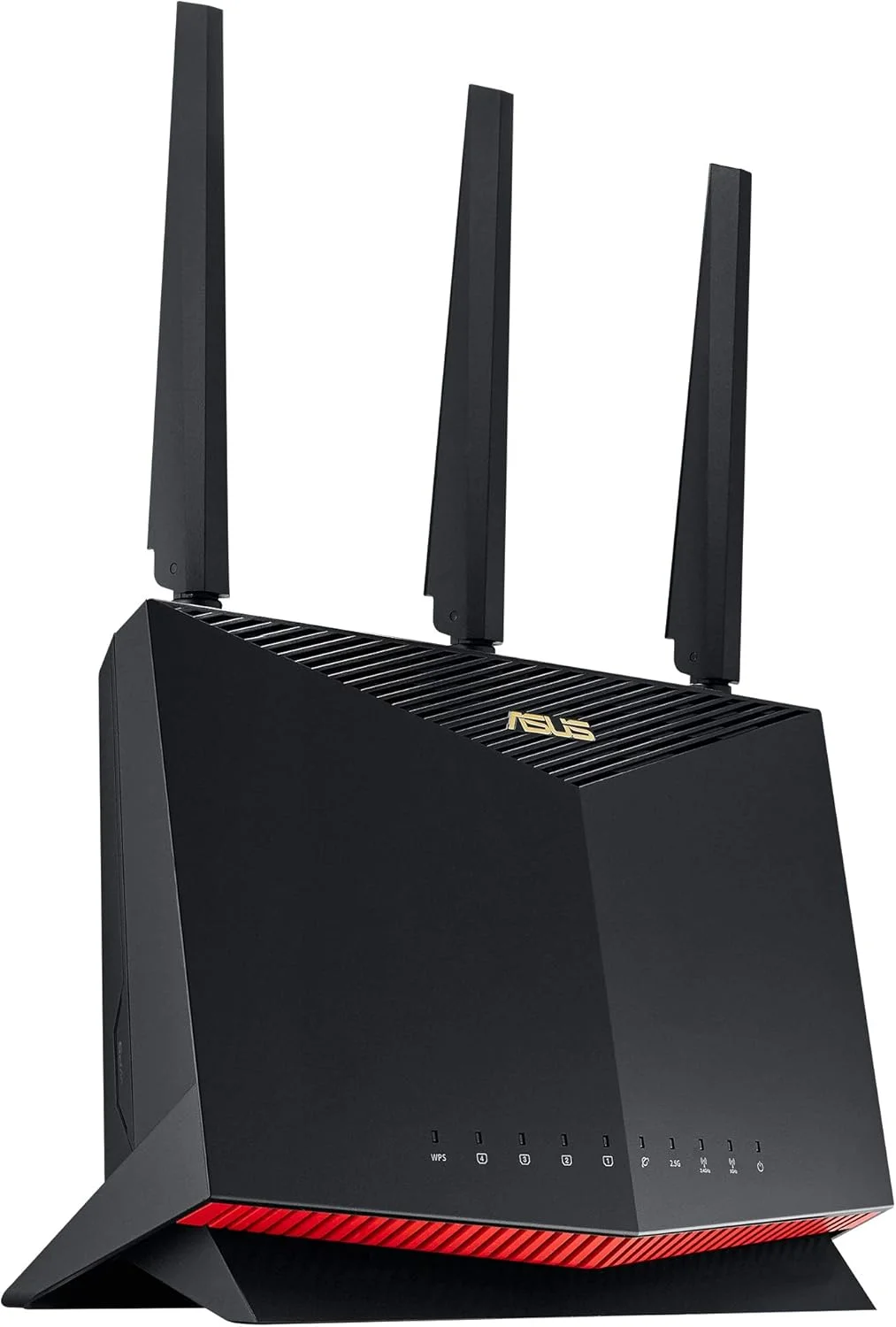 روتر گیمینگ ASUS RT-AX86U Pro (AX5700) دو بانده WiFi 6 قابل ارتقا، پورت 2.5G، پورت گیمینگ، حالت بازی موبایل، Port Forwarding، امنیت شبکه بدون اشتراک، VPN، سازگار با AiMesh