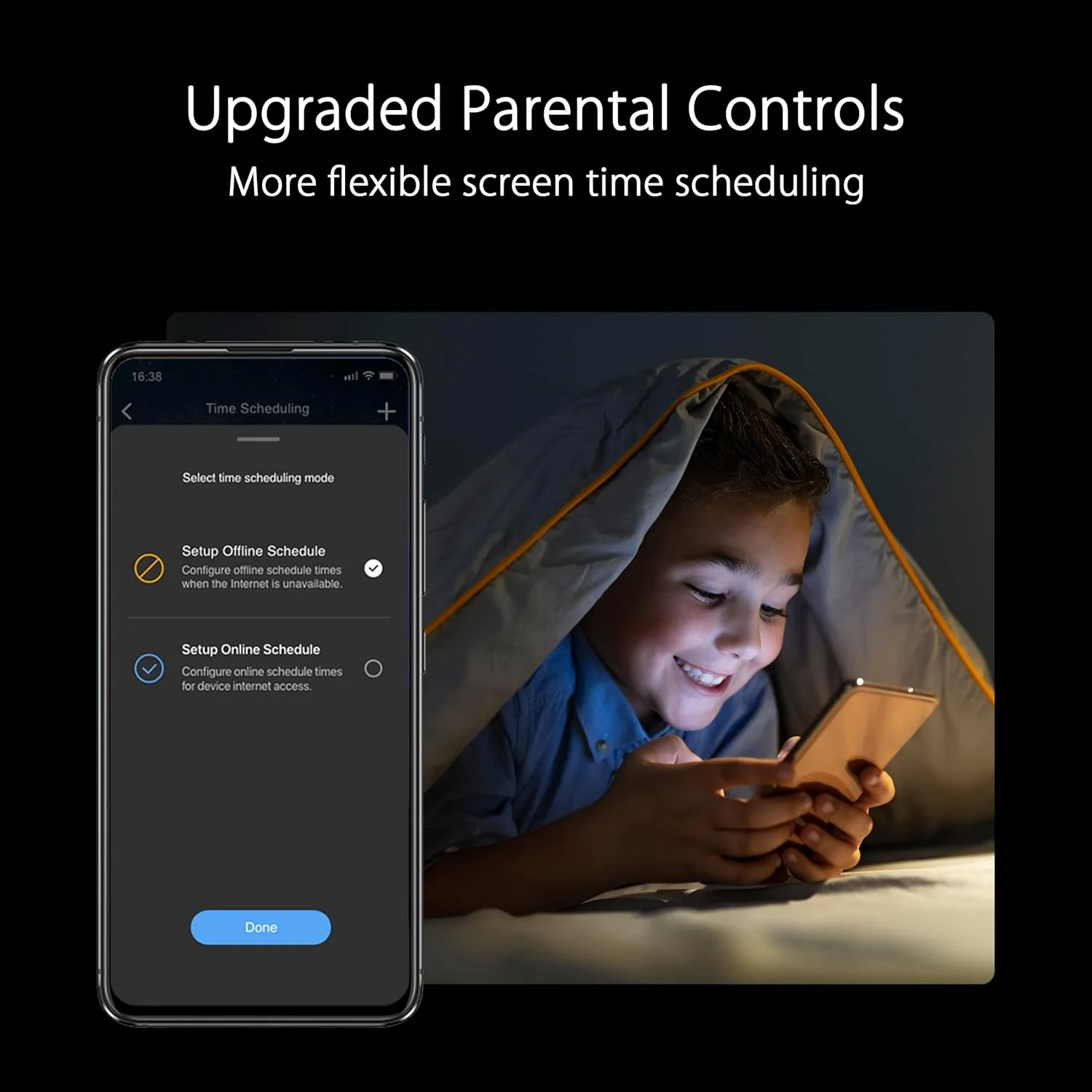 روتر گیمینگ ASUS RT-AX86U Pro (AX5700) دو بانده WiFi 6 قابل ارتقا، پورت 2.5G، پورت گیمینگ، حالت بازی موبایل، Port Forwarding، امنیت شبکه بدون اشتراک، VPN، سازگار با AiMesh