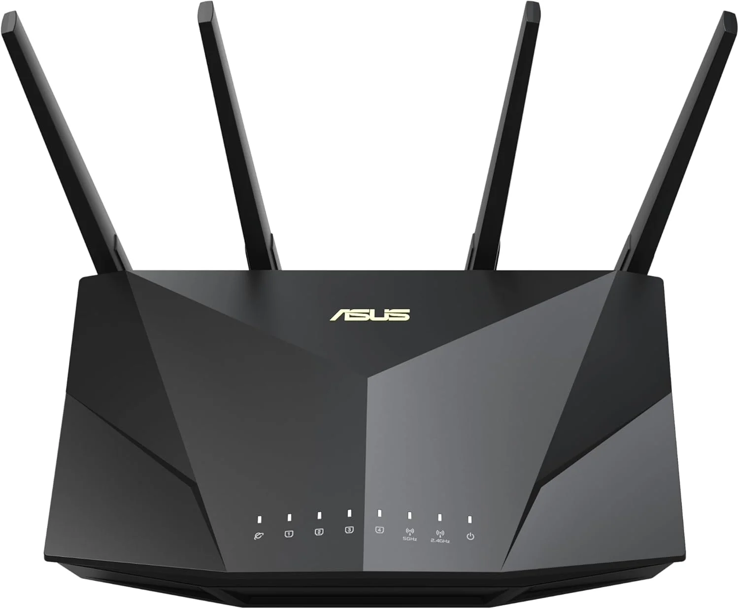 روتر توسعه‌پذیر دو بانده ASUS RT-AX5400 WiFi 6، شامل امنیت اینترنتی مادام العمر، Instant Guard، کنترل والدین پیشرفته، VPN داخلی، سازگار با AiMesh، گیمینگ و استریمینگ، خانه هوشمند