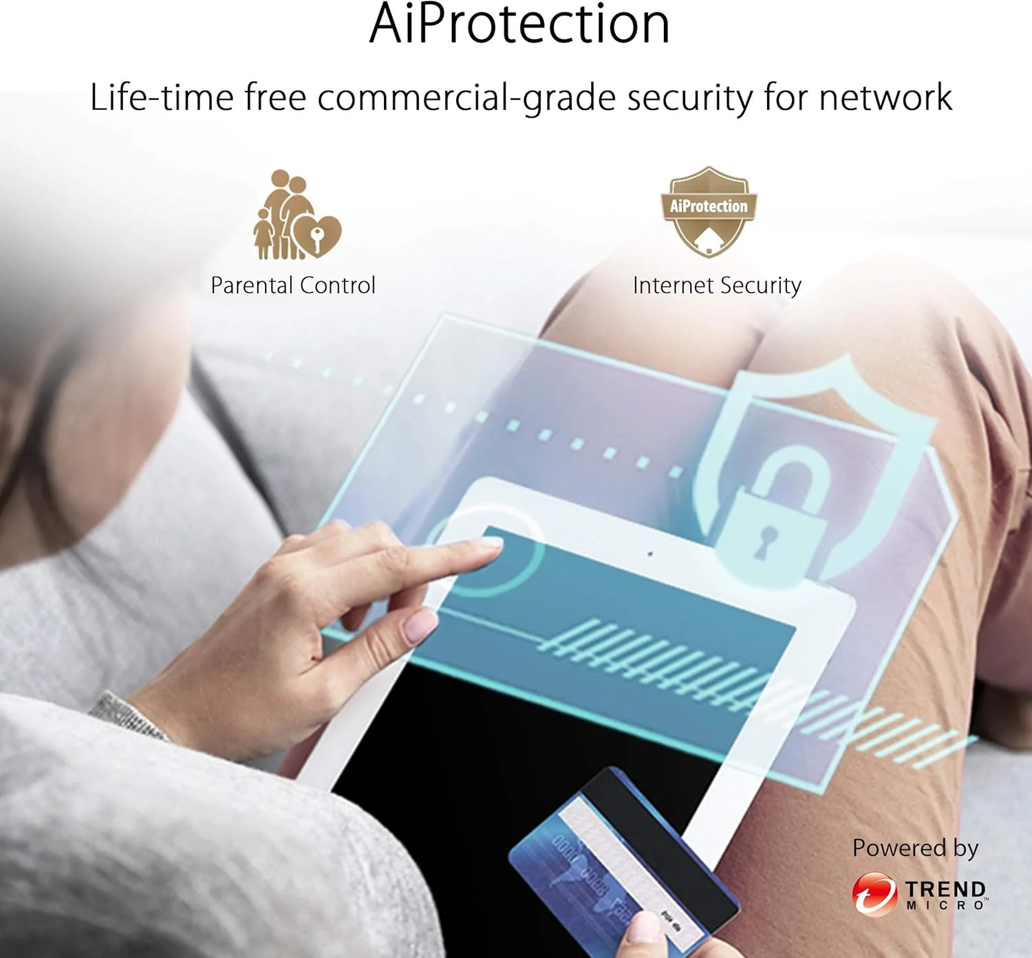 روتر بی سیم ASUS Xd4 Wifi Mini گیگابیتی اترنت سه بانده، Ax1800 6، 2.4 گیگاهرتز/5 گیگاهرتز، 2X Lan، 3 واحد، بسته 3 عددی - سفید