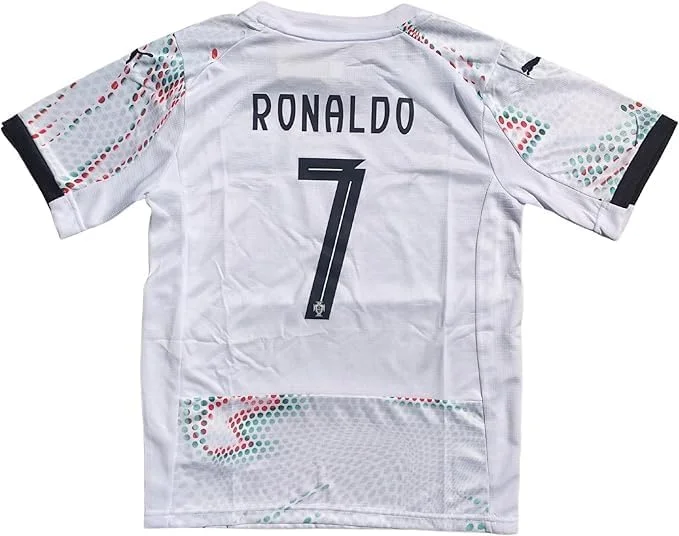 ست لباس ورزشی فوتبال پرتغال 2025-26 رونالدو لجند شماره CR7 برای کودکان ست لباس ورزشی فوتبال پرتغال 2025-26 رونالدو لجند شماره CR7 برای کودکان