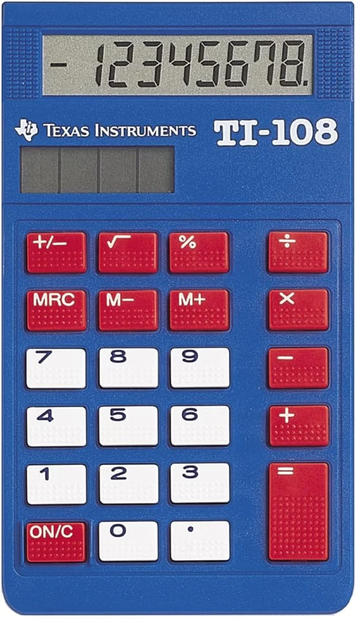 ماشین حساب خورشیدی تگزاس اینسترومنتس مدل Ti 108