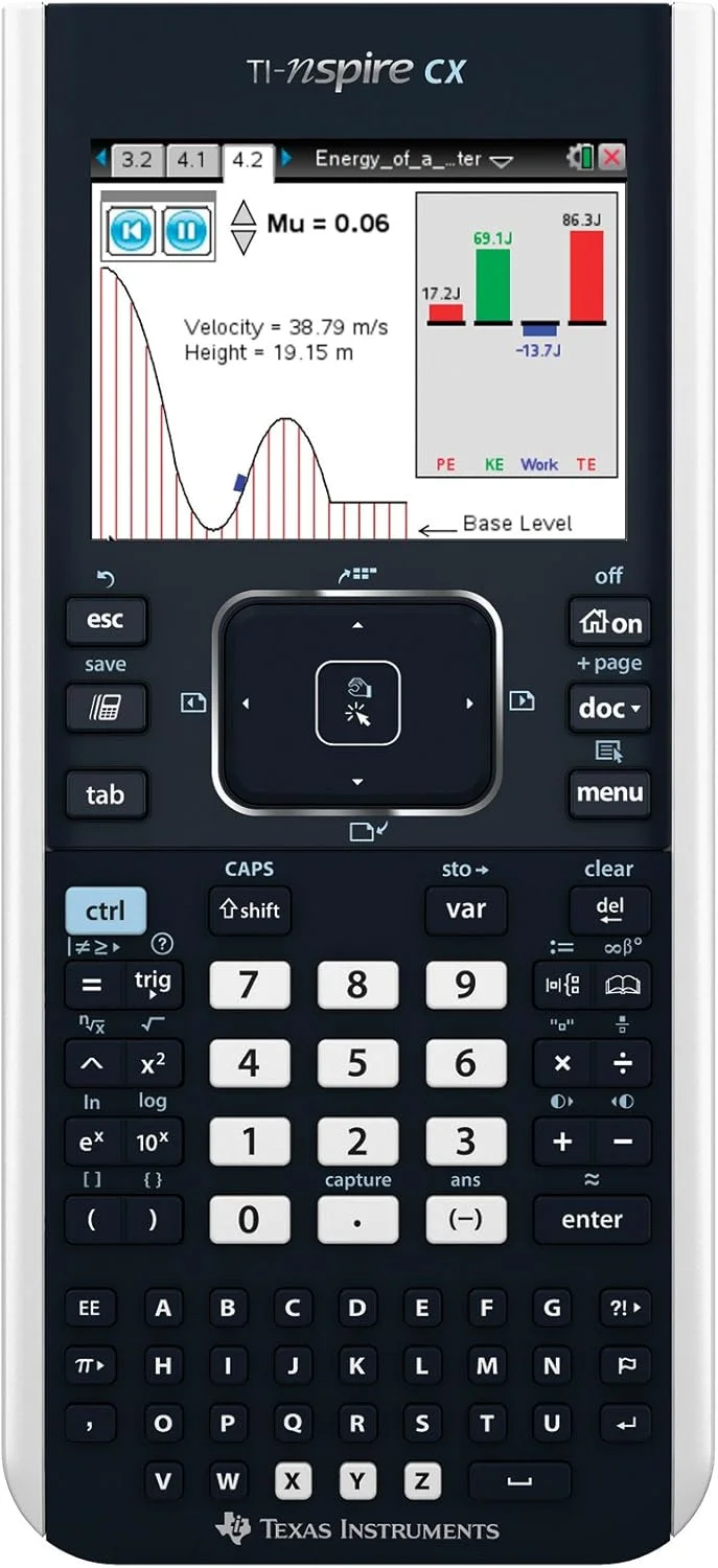 ماشین حساب گرافیکی تگزاس اینسترومنتس TI-Nspire CX ماشین حساب گرافیکی تگزاس اینسترومنتس TI-Nspire CX