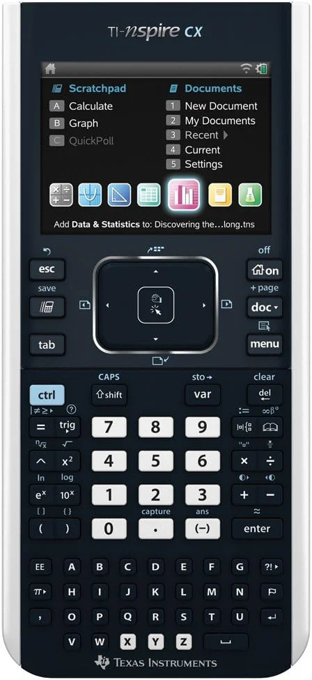 ماشین حساب گرافیکی تگزاس اینسترومنتس TI-Nspire CX ماشین حساب گرافیکی تگزاس اینسترومنتس TI-Nspire CX