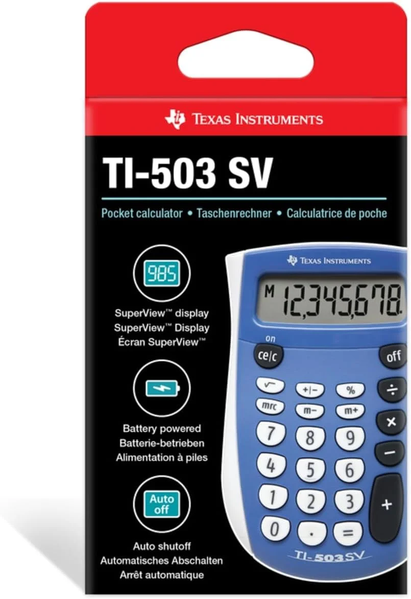 ماشین حساب جیبی TEXAS INSTRUMENTS TI-503SV
