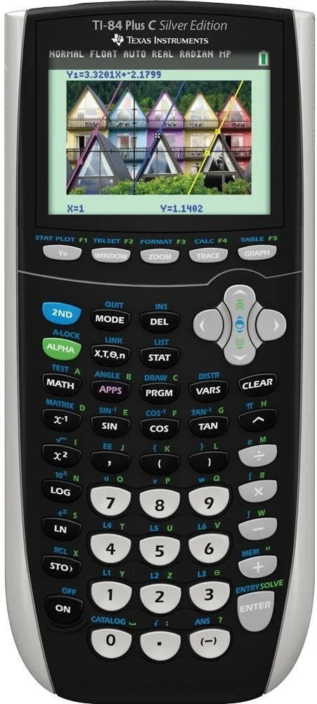 ماشین حساب گرافیکی تگزاس اینسترومنتس TI-84 Plus C Silver Edition، مشکی