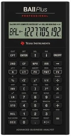 ماشین حساب مالی حرفه ای TEXAS INSTRUMENTS TI BA Plus - 10 کاراکتر - LCD - تغذیه با باتری IIBAPRO/CLM/4L1/A