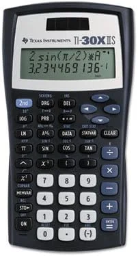 ماشین حساب علمی TEXAS INSTRUMENTS TI-30X IIS، ال سی دی 10 رقمی، مجموع 6 عدد، فروخته شده به صورت 1 کارتن