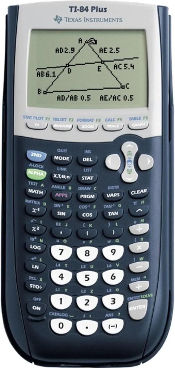 6COU - ماشین حساب گرافیکی قابل برنامه ریزی TI-84Plus، LCD 10 رقمی -