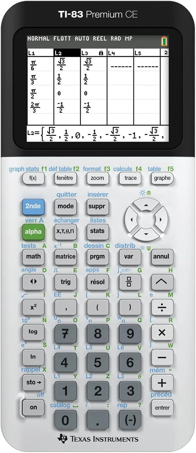 ماشین حساب گرافیکی TEXAS INSTRUMENTS TI-83 Premium CE – حالت امتحان