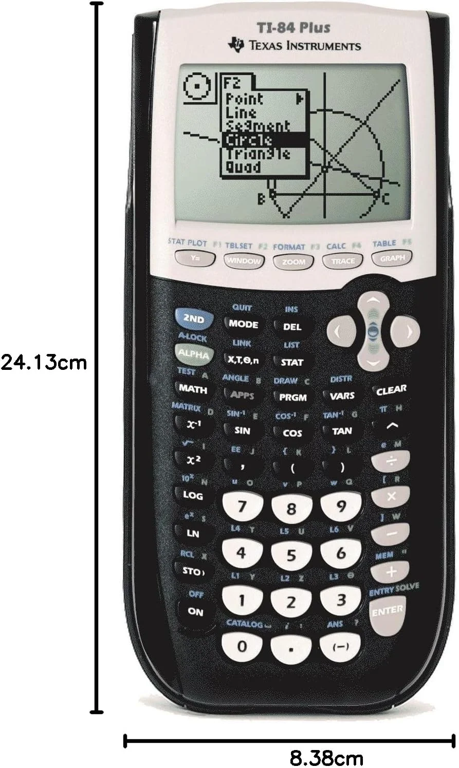 ماشین حساب گرافیکی تگزاس اینسترومنتس مدل Ti 84 Plus ابعاد محصول 7.8 x 6.1 x 1.3 اینچ خاکستری ماشین حساب گرافیکی تگزاس اینسترومنتس مدل Ti 84 Plus ابعاد محصول 7.8 x 6.1 x 1.3 اینچ خاکستری