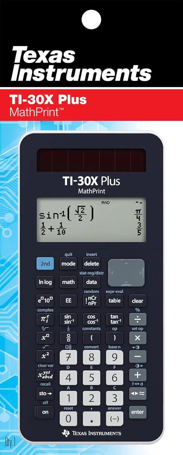 ماشین حساب علمی مدرسه ای تگزاس اینسترومنتس TI-30X Plus MathPrint FC (4 خطی)